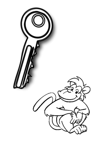 'ey' pictures to be cut and labelled