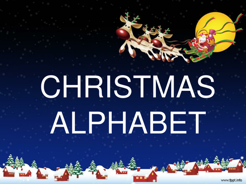 Christmas Alphabet Song PowerPoint