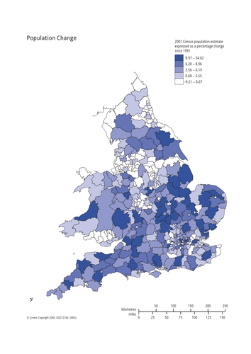 Population Density of the UK
