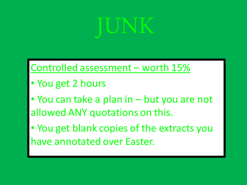 JUNK - assessment