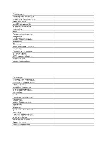 Essay Vocabulary