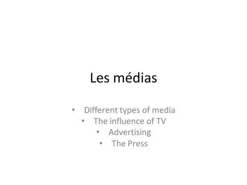 Les médias