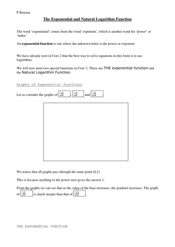 Intro to Natural Logarithms and E's