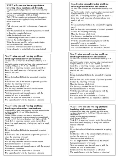 Christmas decimal division