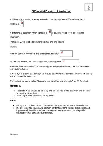 What are Differential Equations?