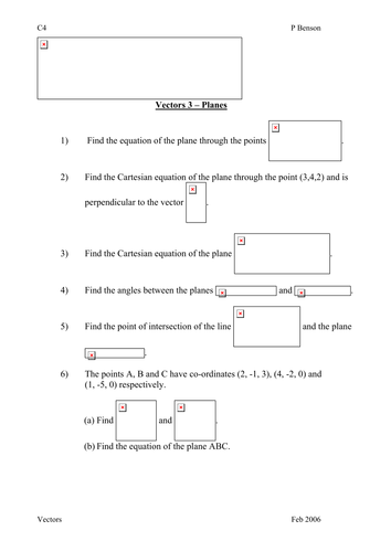 Vector Planes