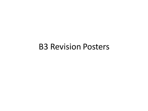 B3 Revision