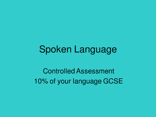 Spoken Language intro - come dine with me | Teaching Resources