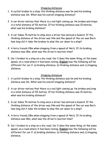 stopping-distance-formula-physics-gcse