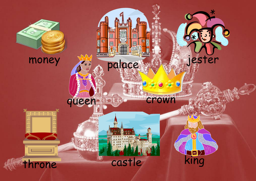 Kings and queens word mat