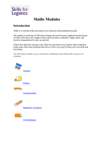 Made in China - maths modules