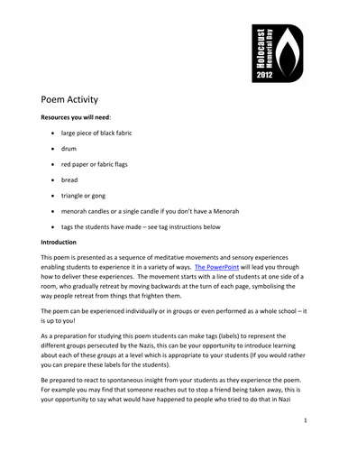 HMD 2012 - 'First They Came' Activity