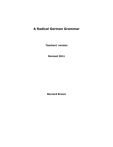 The Ultimate German Grammar