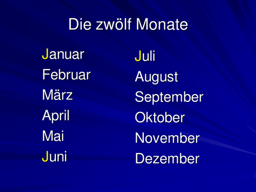 Die Monate