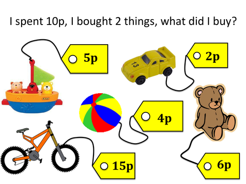 Y2 money word problem