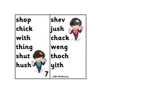 Phase 3 Phonics Screening Flash Card 3