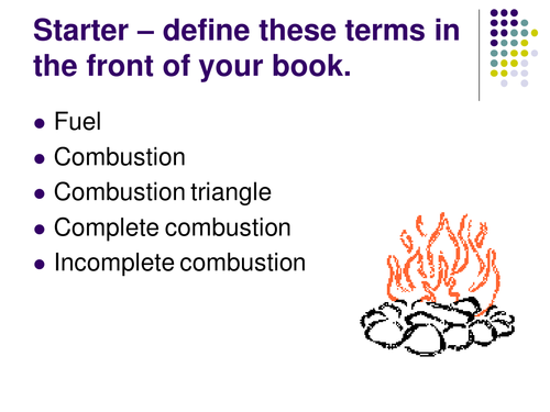 Combustion Teaching Resources
