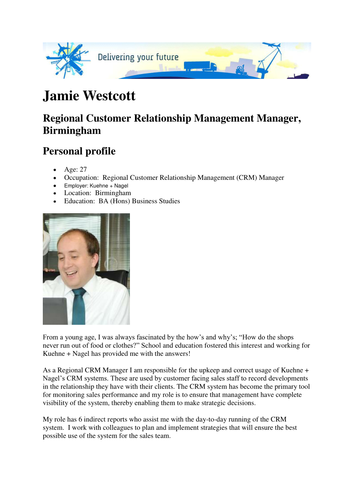 Regional Customer Relationship Management Manager