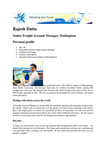 Senior Freight Account Manager case study