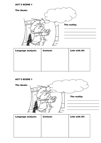 Revise as you go sheets for Macbeth