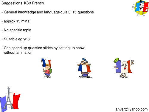 General French Quiz 3