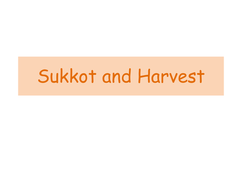 What is similar/different about Sukkot and Harvest