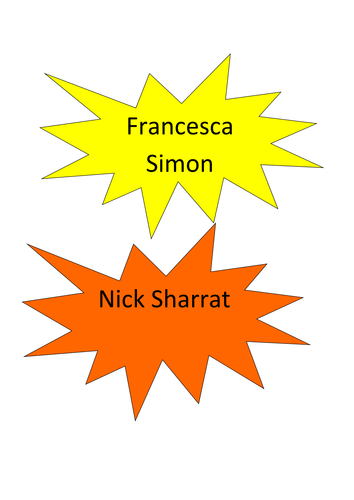 Significant Authors Banner and cards Year 5