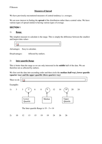 What are Measures of Spread?