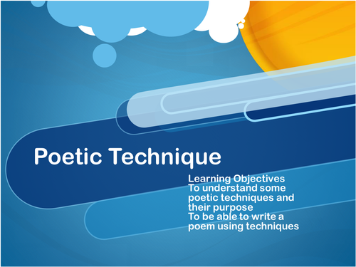Poetic technique