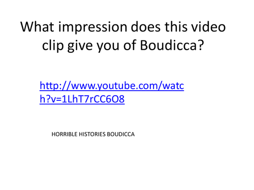 What impression do you get of Boudicca as a woman?