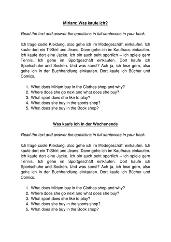 Was kaufst du? What do you buy?