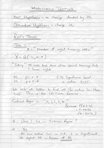 4 Hypothesis Testing Mixed Examples