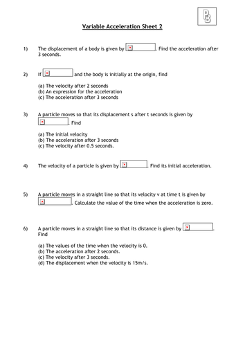 Variable Acceleration 2