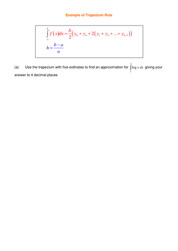 Trapezium Rule