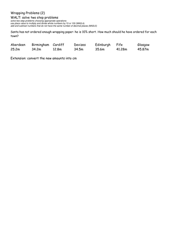 APP linked percentage/fraction problems