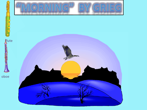 Listening and Calming  Morning by Grieg