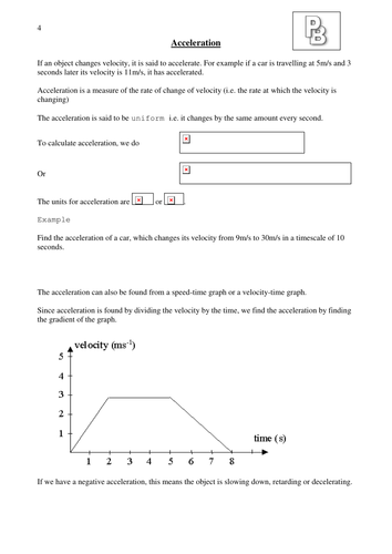 Acceleration | Teaching Resources