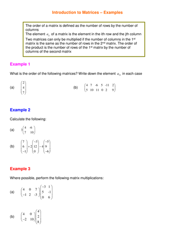 Matrices