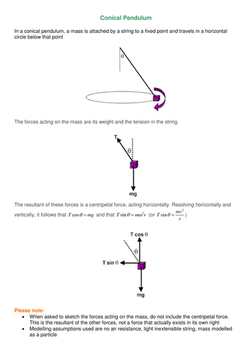 Further Mechanics: Circular Motion worksheet