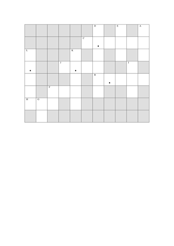 Chi-squared cross number | Teaching Resources