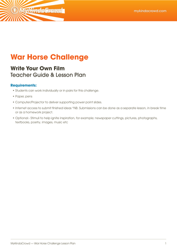MyKindaCrowd Warhorse Challenge