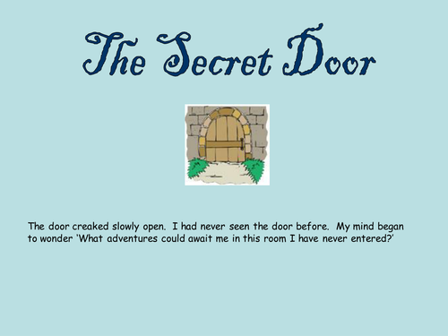 The secret door creative writing picture