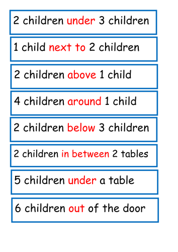 positional language cards