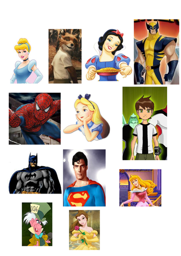 Various fantasy characters