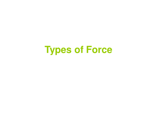 Types of Force