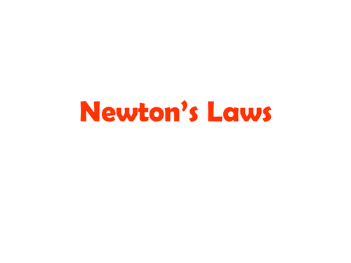 Newton's Laws