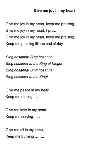 Hymns Teaching Resources