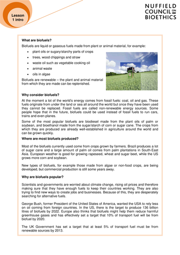 The Great biofuels debate