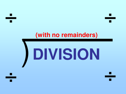 Dividing a 3 digit number by a 1 digit number | Teaching Resources