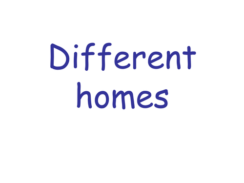 Different types of homes